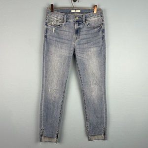 7 For‎ All Mankind Mid Rise Ankle Gwenevere Womens Light Wash Blue Jeans Sz 28